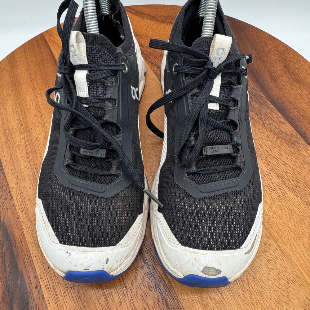 On Cloud Cloudultra 2 Hybrid Trail Running Shoes Womens 8 White Black Blue - Picture 3 of 10